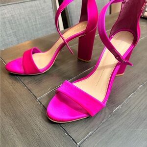 Fuchsia Strappy Heels